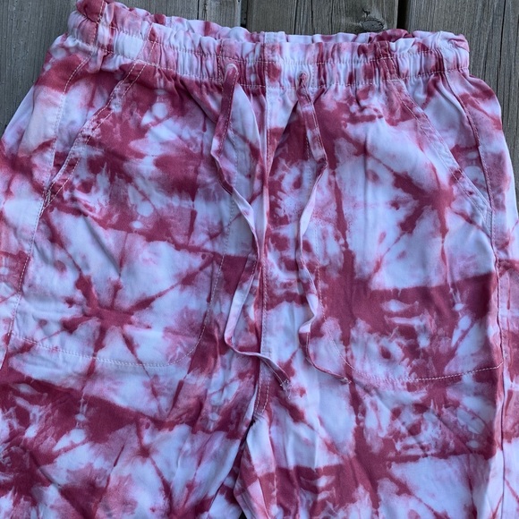 American Eagle Outfitters Dusty Rose Tie Dye Pants Size Small - Picture 3 of 8